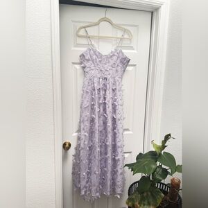 Lavender Butterfly Maxi Dress